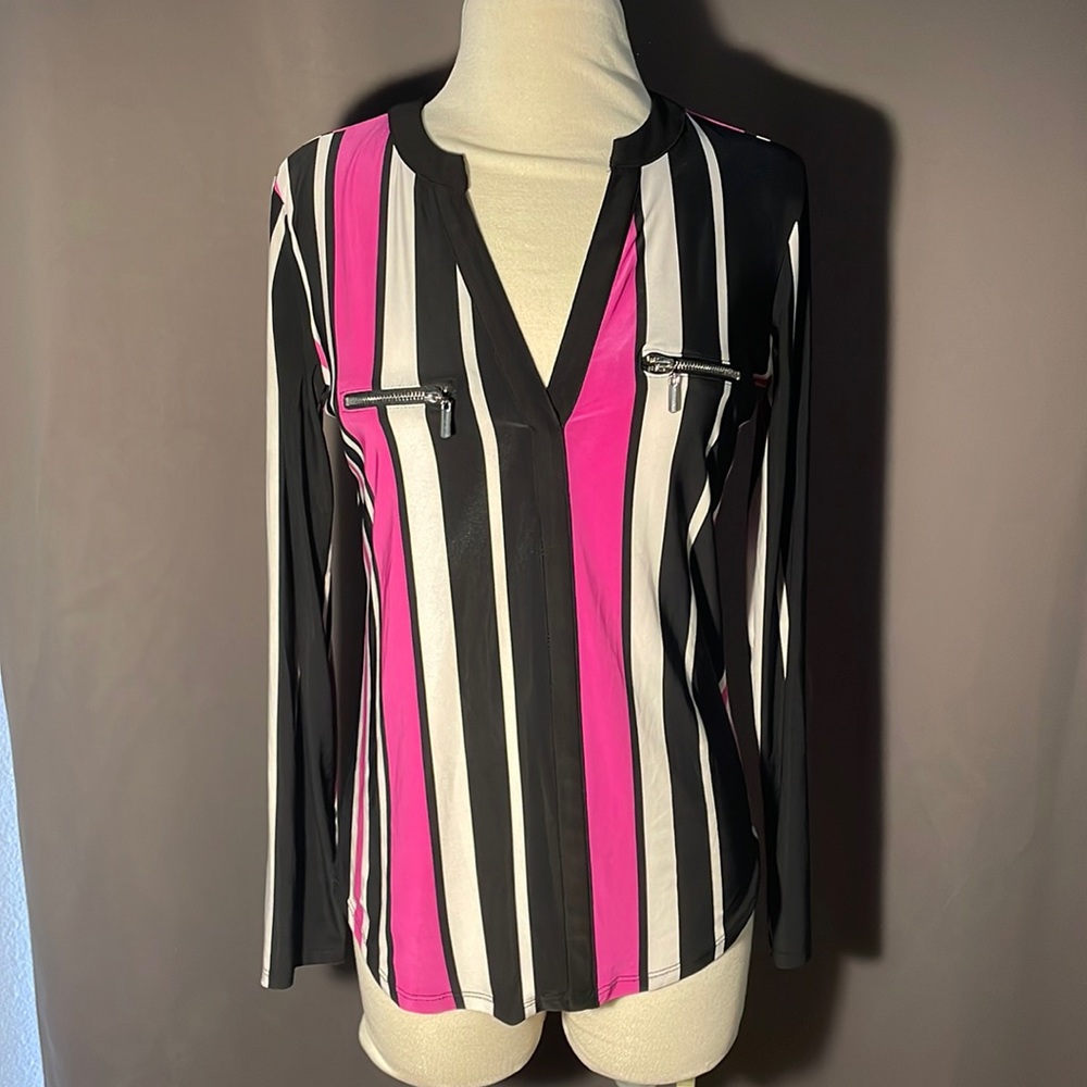 INC stripped blouse